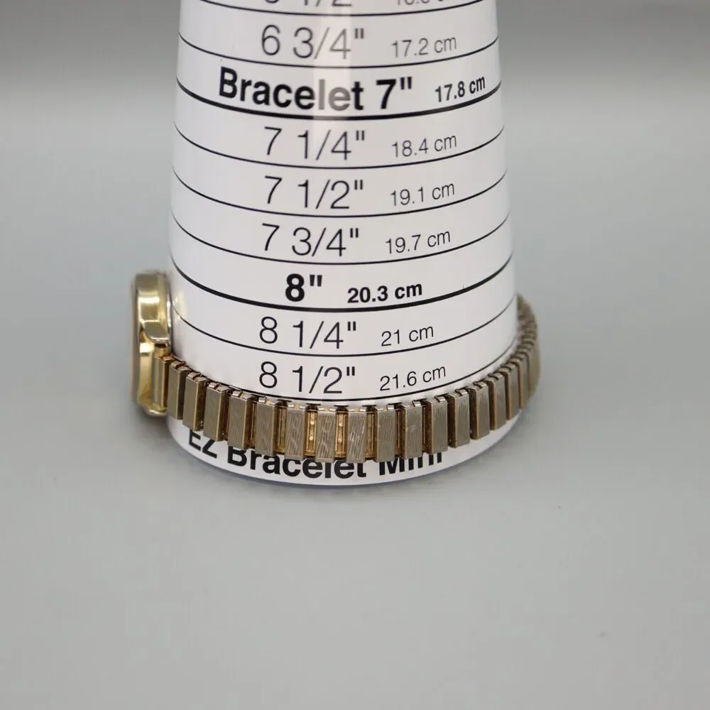 Quantum Ladies 26mm Watch Gold Tone Expansion Band with Fresh Battery